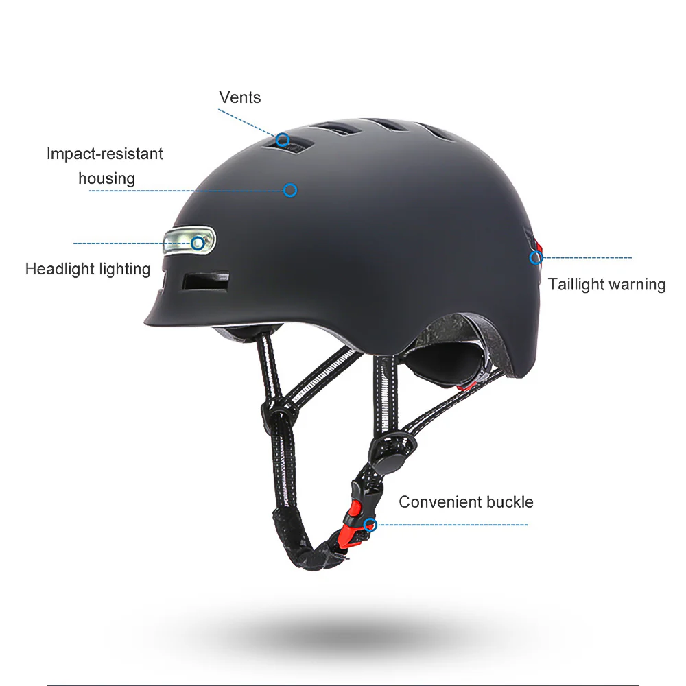 Casque de trottinette avec lumière LED - Image 4
