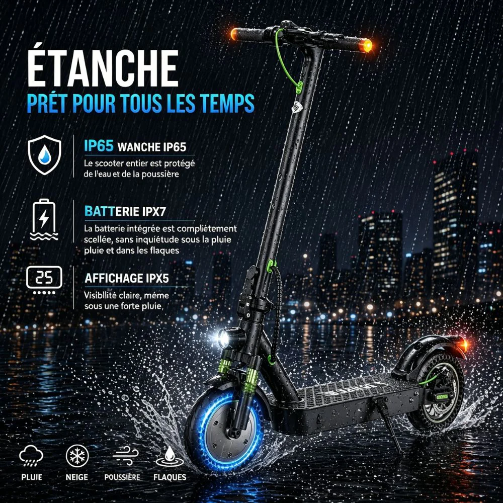 isinwheel® S9MAX Trottinette électrique 500W - Image 7