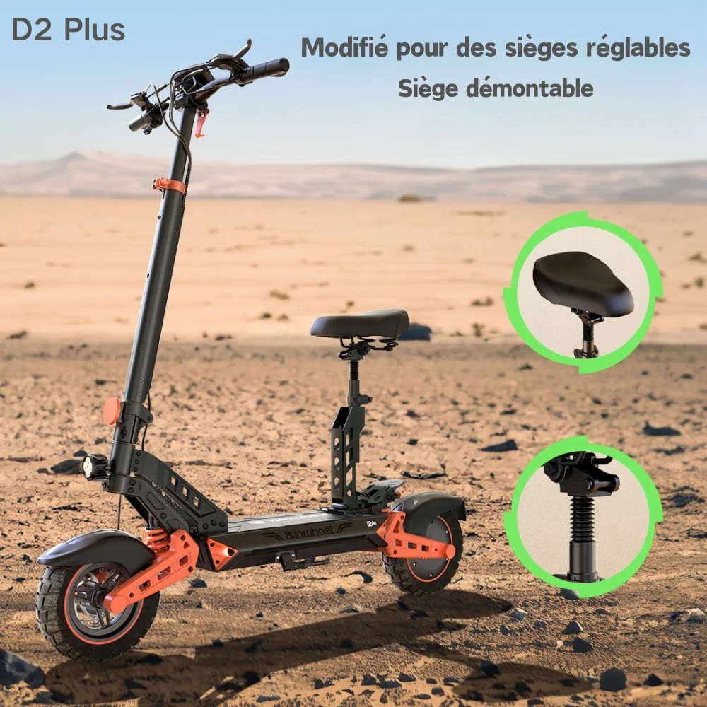D2/D2plus Trottinette électrique tout-terrain 1000 W - Image 12