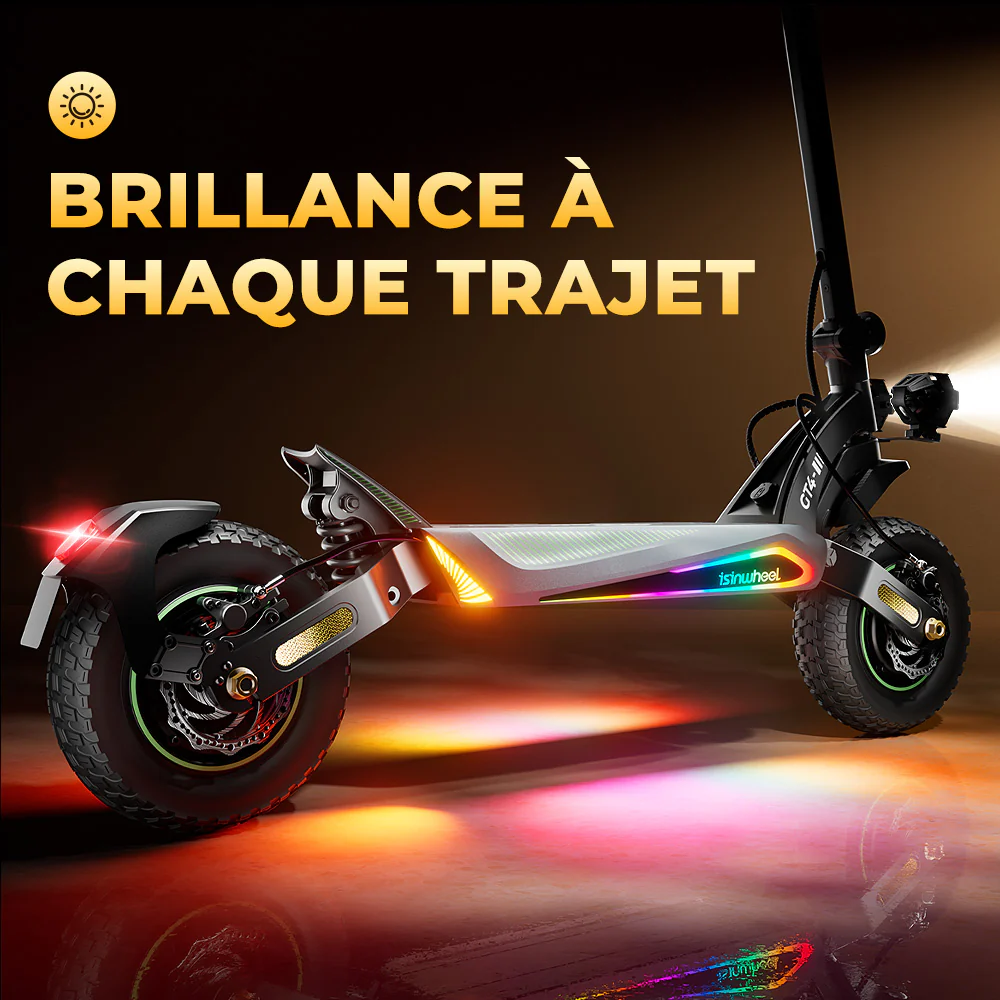 GT4 Trottinette électrique tout-terrain à double moteur 2400W - Image 3