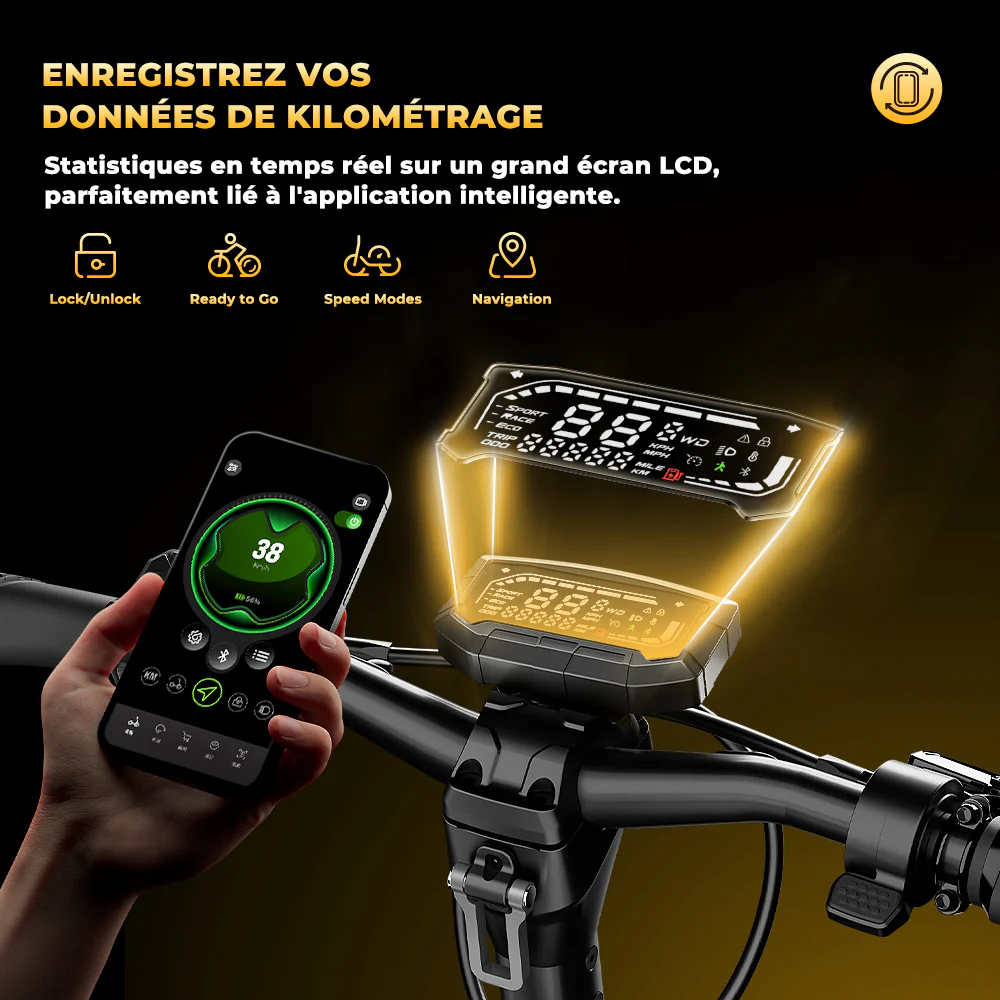 GT4 Trottinette électrique tout-terrain à double moteur 2400W - Image 4