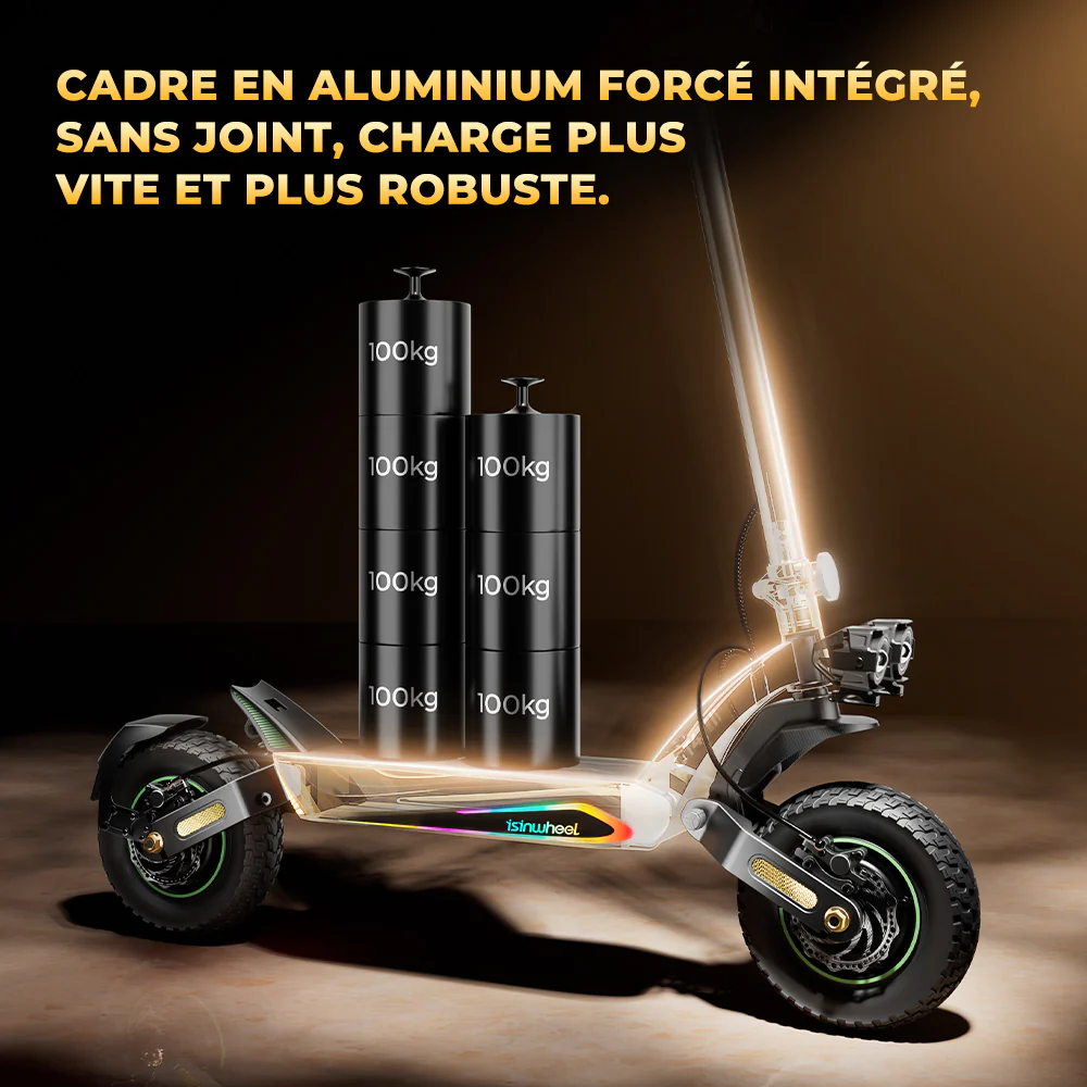 GT4 Trottinette électrique tout-terrain à double moteur 2400W - Image 6