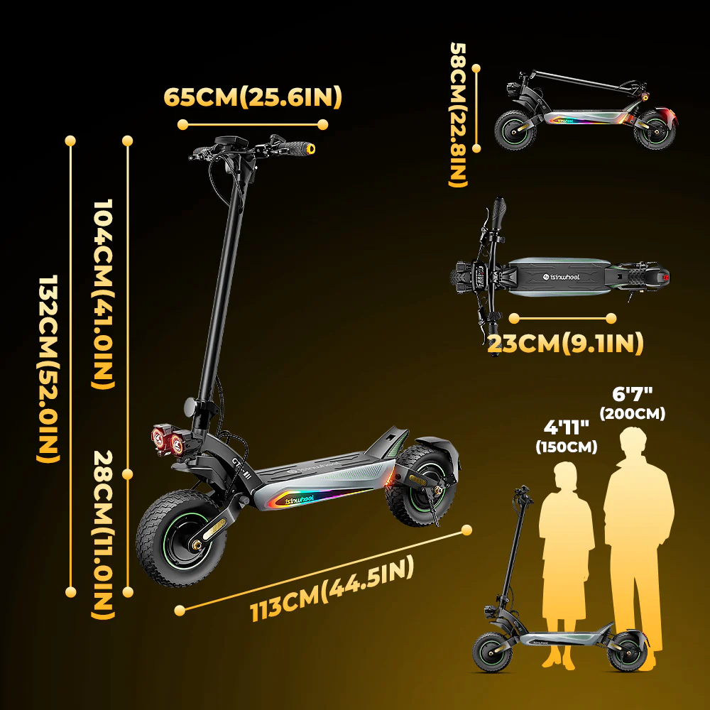 GT4 Trottinette électrique tout-terrain à double moteur 2400W - Image 7