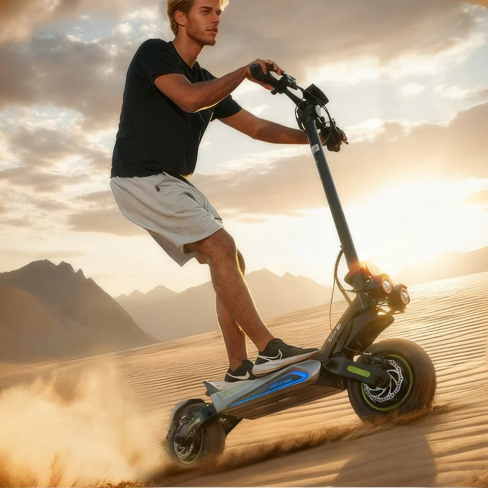 GT4 Trottinette électrique tout-terrain à double moteur 2400W - Image 9