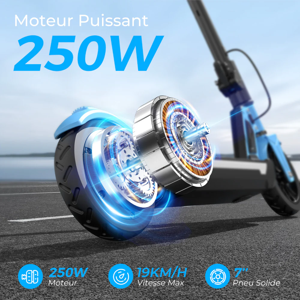isinwheel® S7 Trotinette Électrique pour Enfants Réglable - Image 11