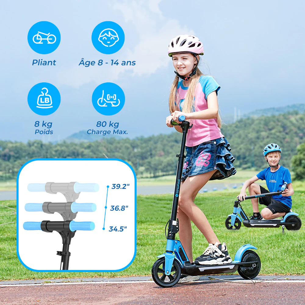 isinwheel® S7 Trotinette Électrique pour Enfants Réglable - Image 14