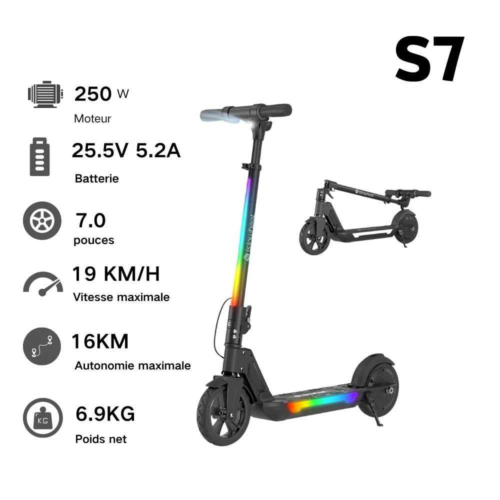 isinwheel S4/S7 /iK1S Trottinette électrique pour enfants - Image 14