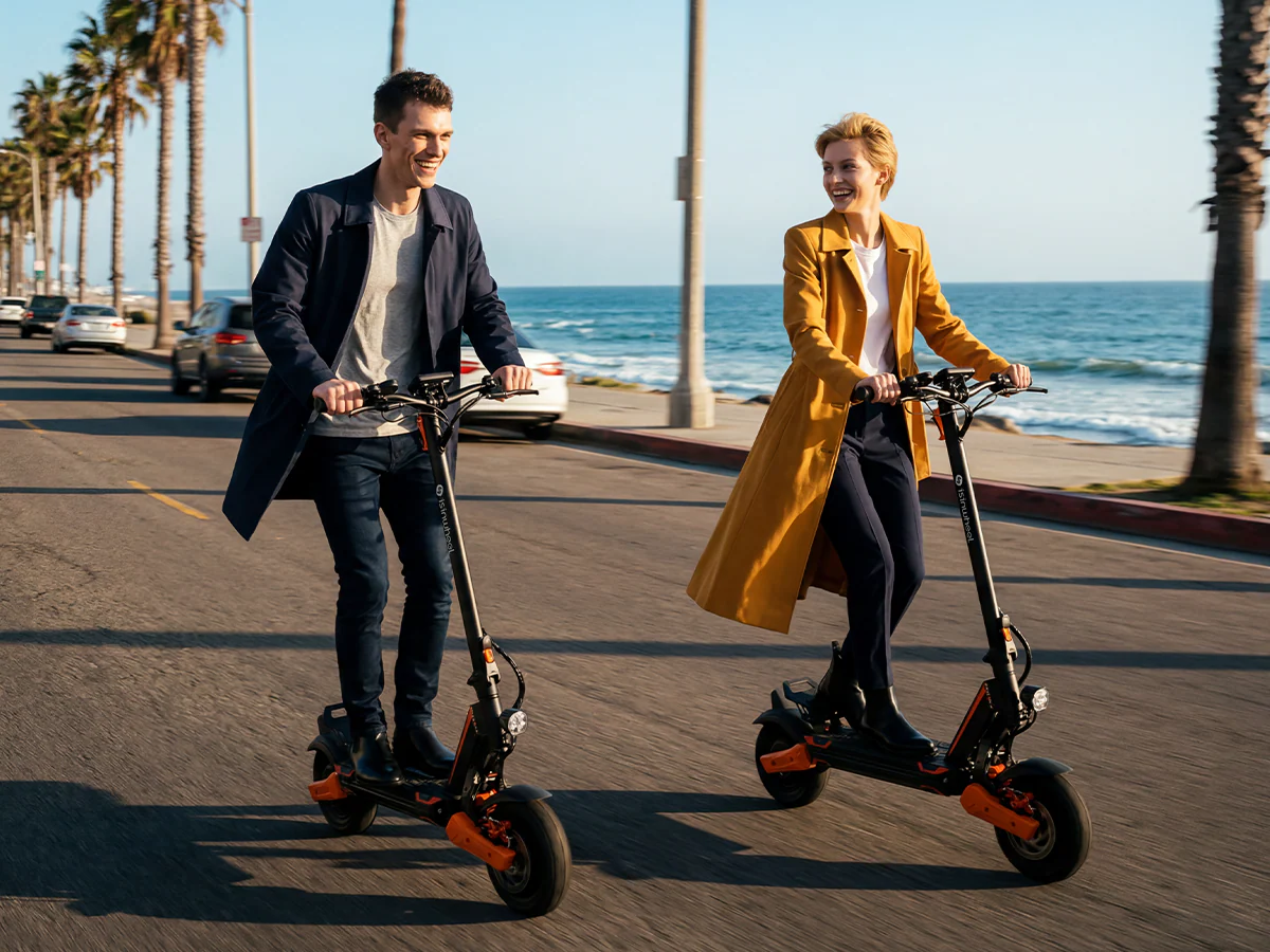 isinwheel GT1 DUAL Trottinette électrique tout-terrain à double moteur 1600W - Image 9
