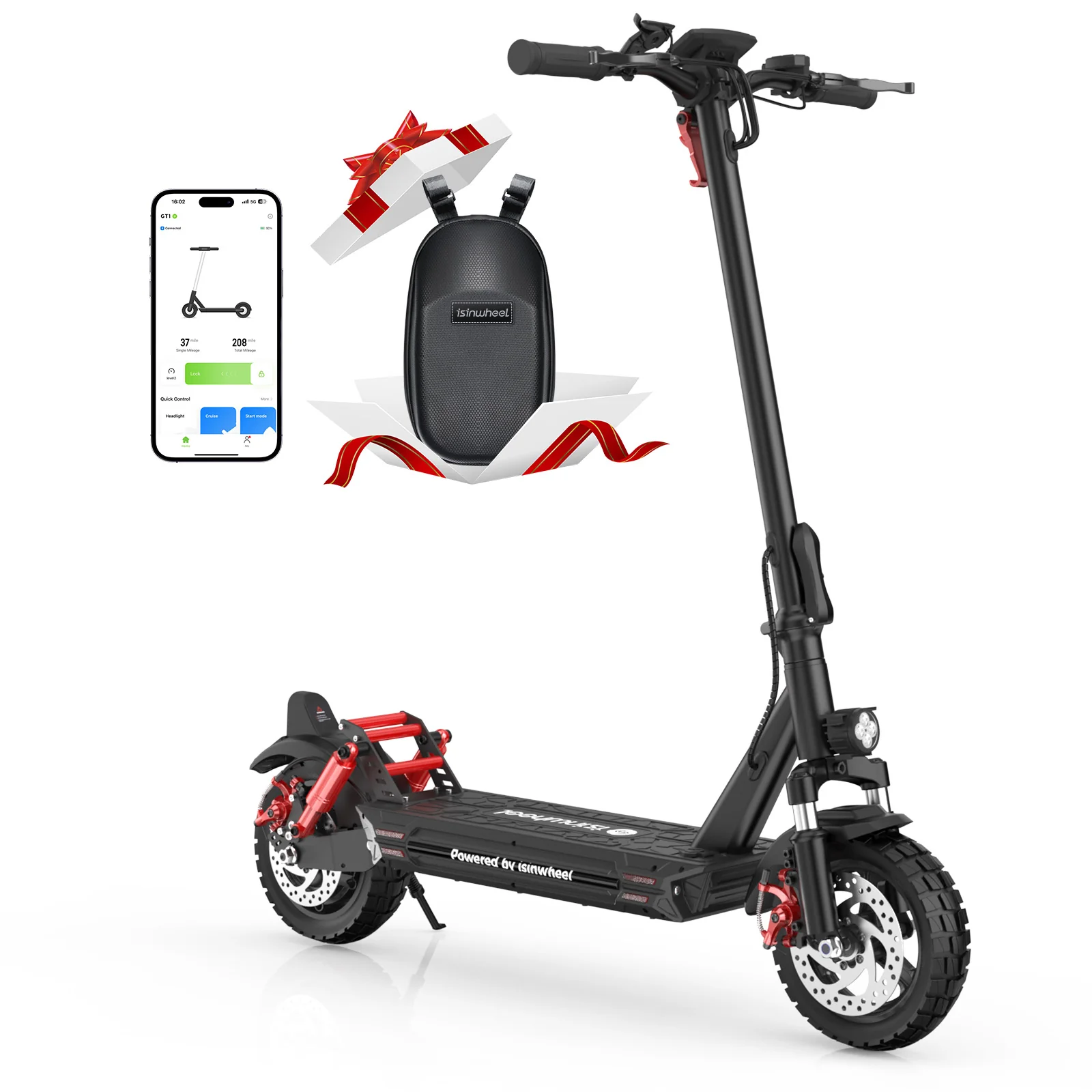 isinwheel GT1 Trottinette électrique tout terrain 800W - Image 21