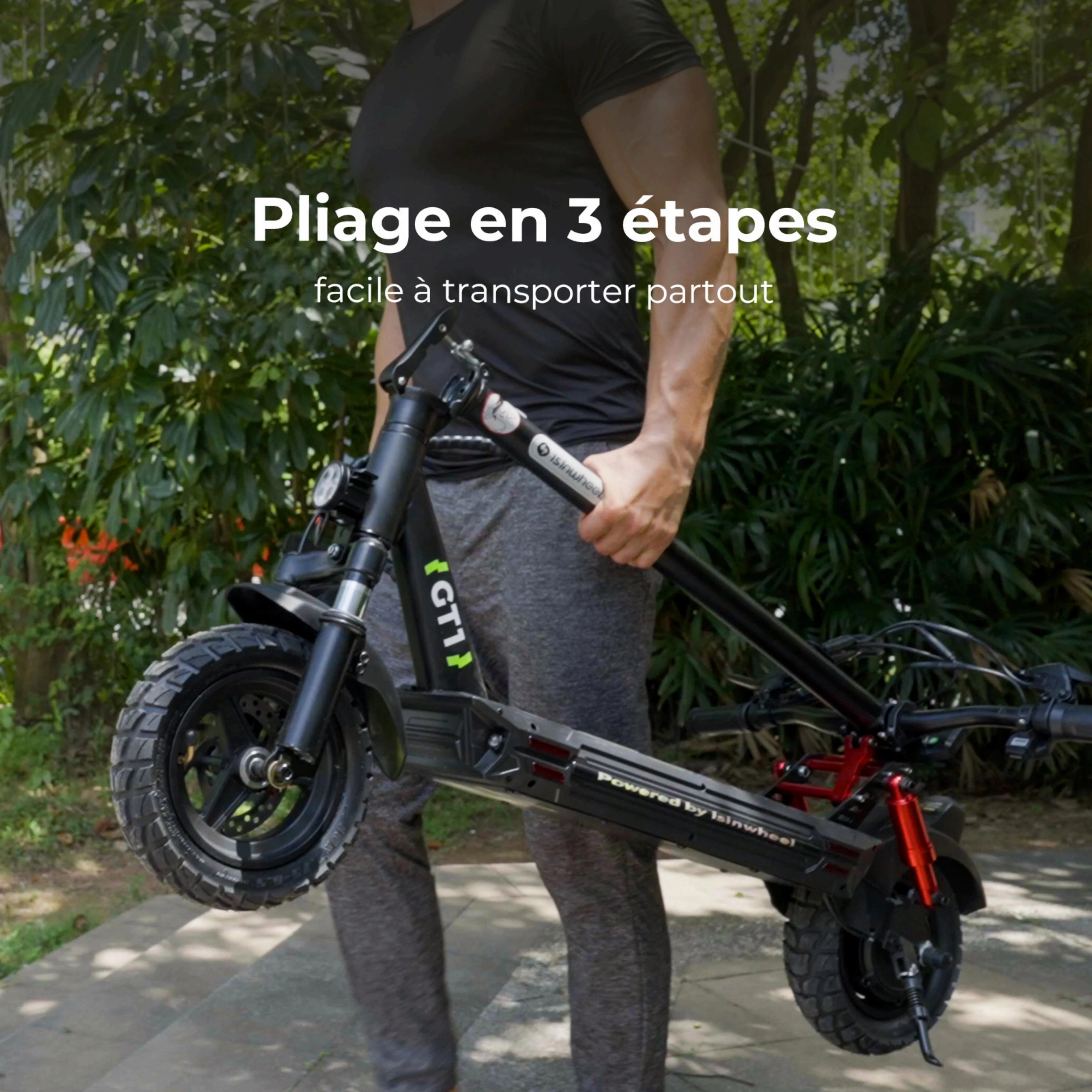 isinwheel GT1 Trottinette électrique tout terrain 800W - Image 3
