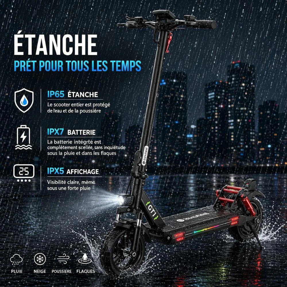isinwheel GT1 Trottinette électrique tout terrain 800W - Image 9
