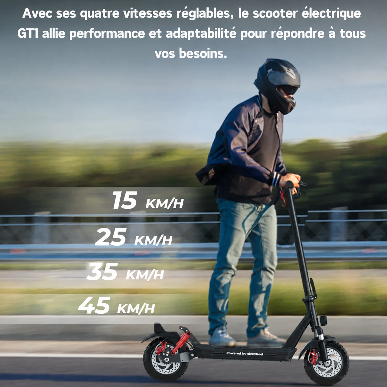 isinwheel GT1 Trottinette électrique tout terrain 800W - Image 7