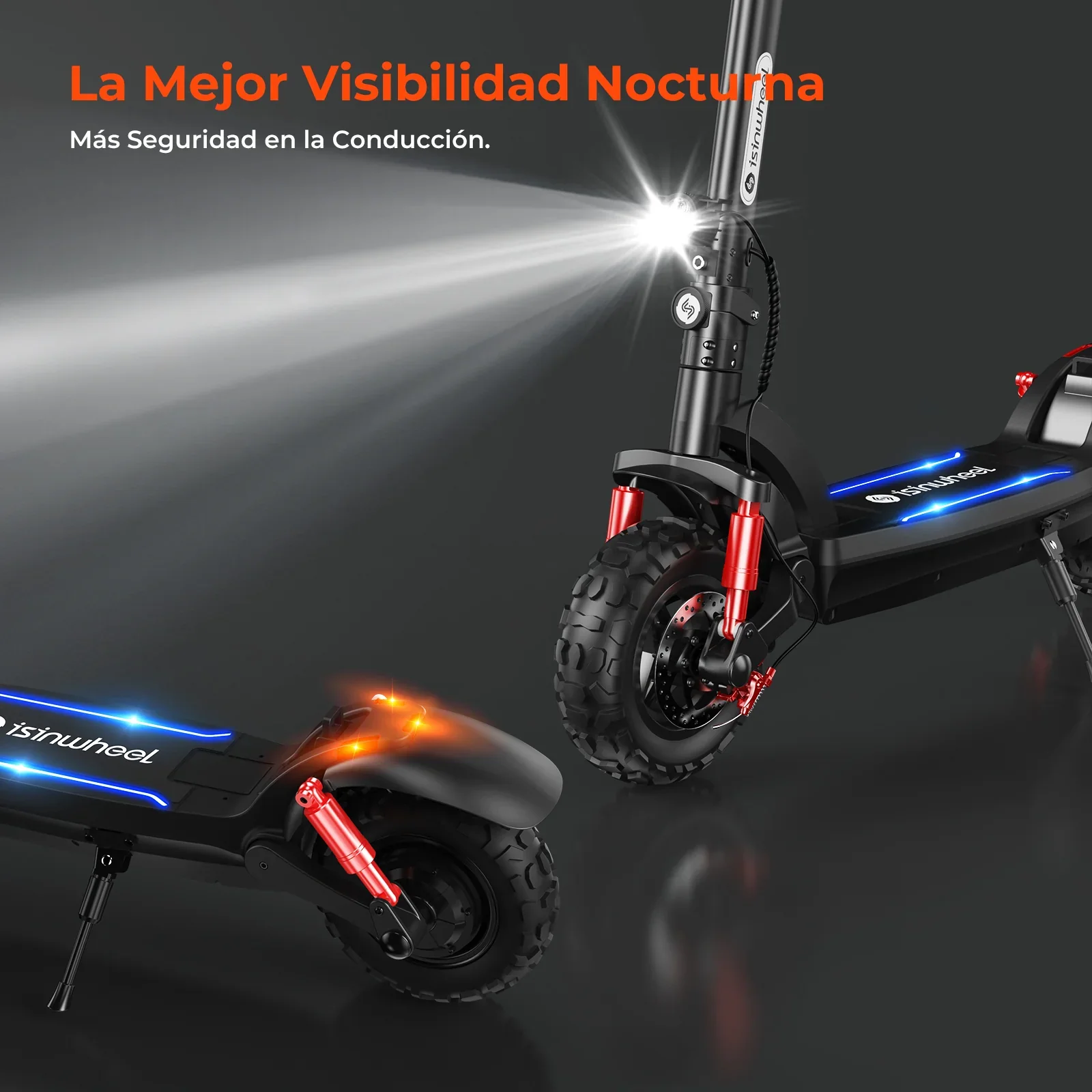 isinwheel GT2 Trottinette électrique tout-terrain 1200W - Image 7