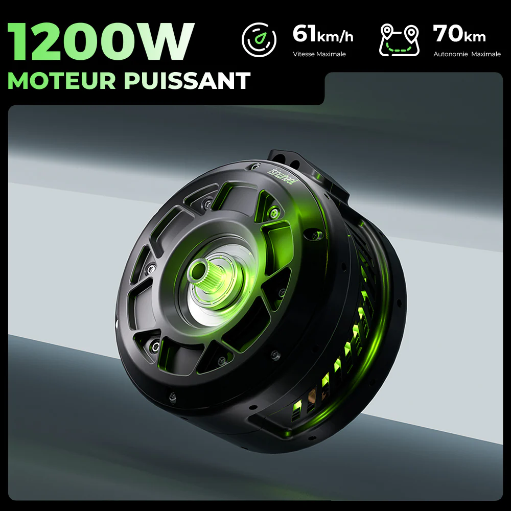 isinwheel H7Pro Trottinette électrique 1200W avec siège - Image 4