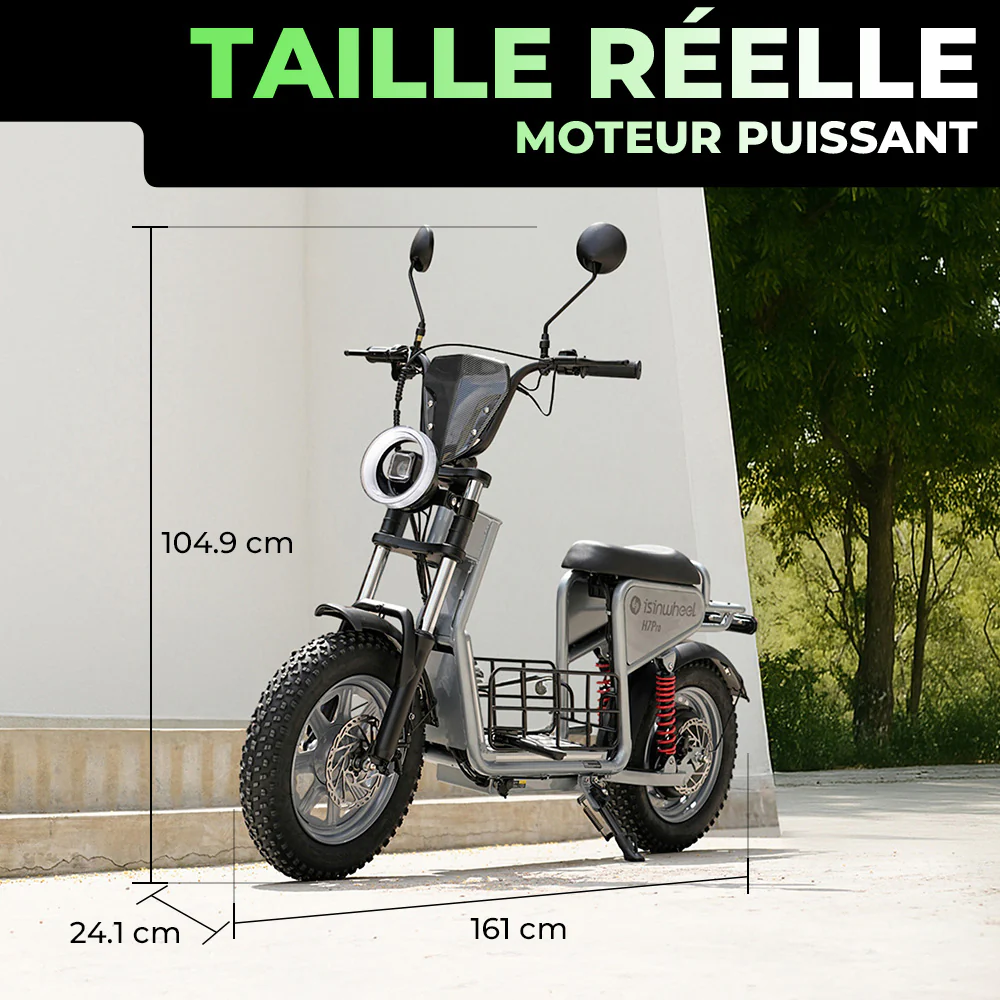 isinwheel H7Pro Trottinette électrique 1200W avec siège - Image 8