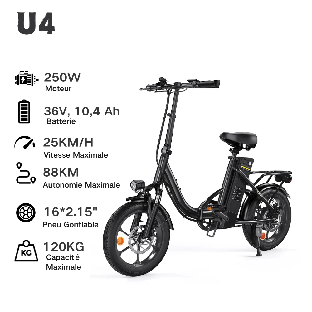 Fat Bike M60 Puissant : Pneus Tout-Terrain, 105km d'Autonomie & Batterie Amovible - Image 18
