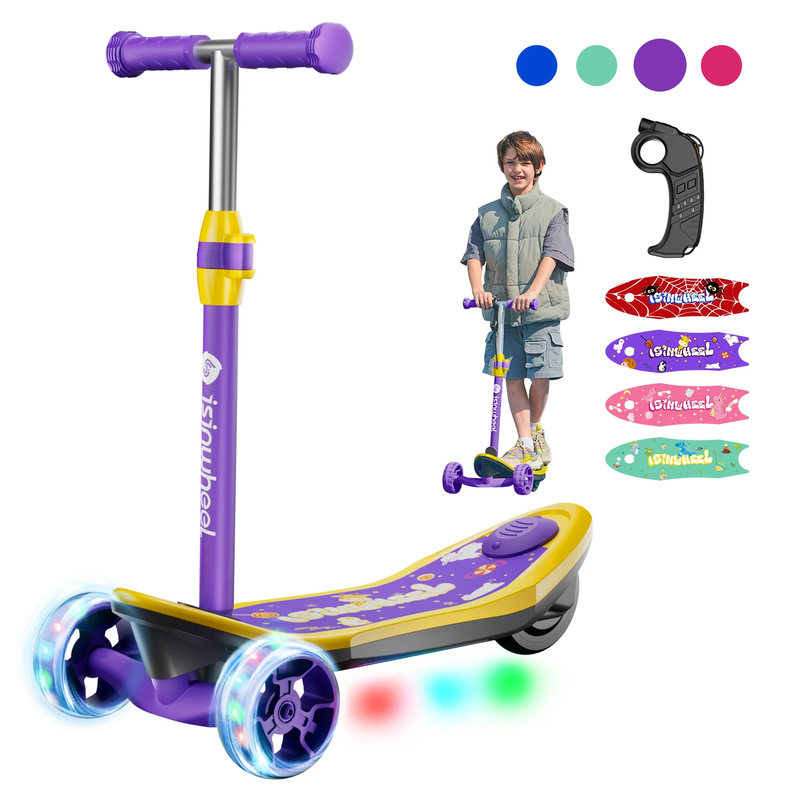 isinwheel MiniSpider trottinette électrique 2 en 1 pour enfants - Image 3