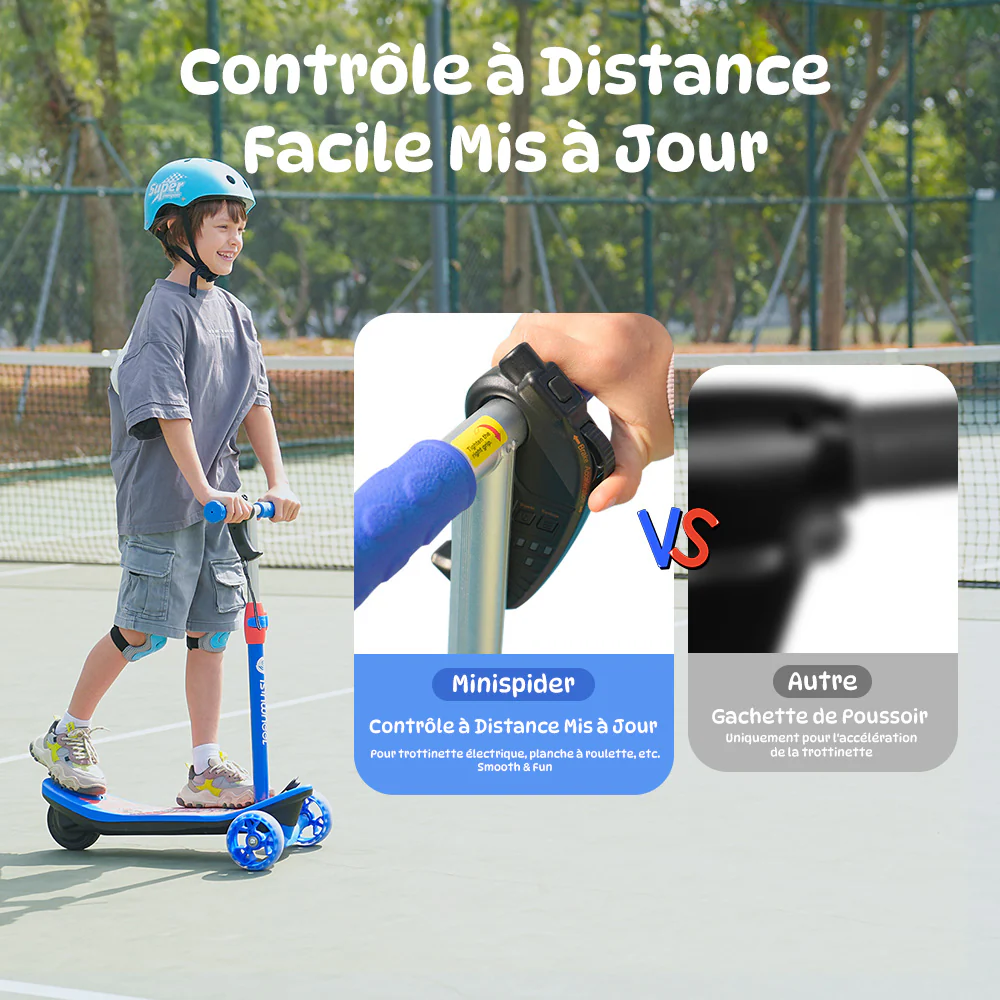 isinwheel MiniSpider trottinette électrique 2 en 1 pour enfants - Image 4