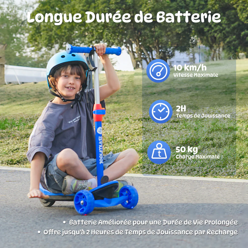 isinwheel MiniSpider trottinette électrique 2 en 1 pour enfants - Image 8