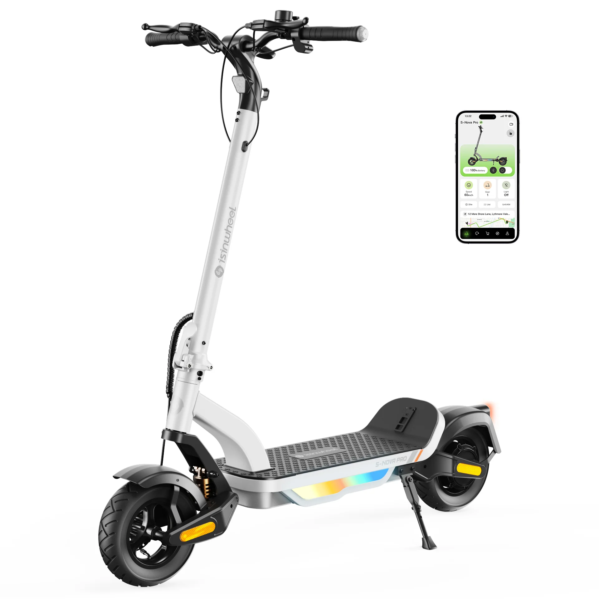isinwheel® S-NOVA Pro Trottinette électrique tout-terrain 1000W - Image 16