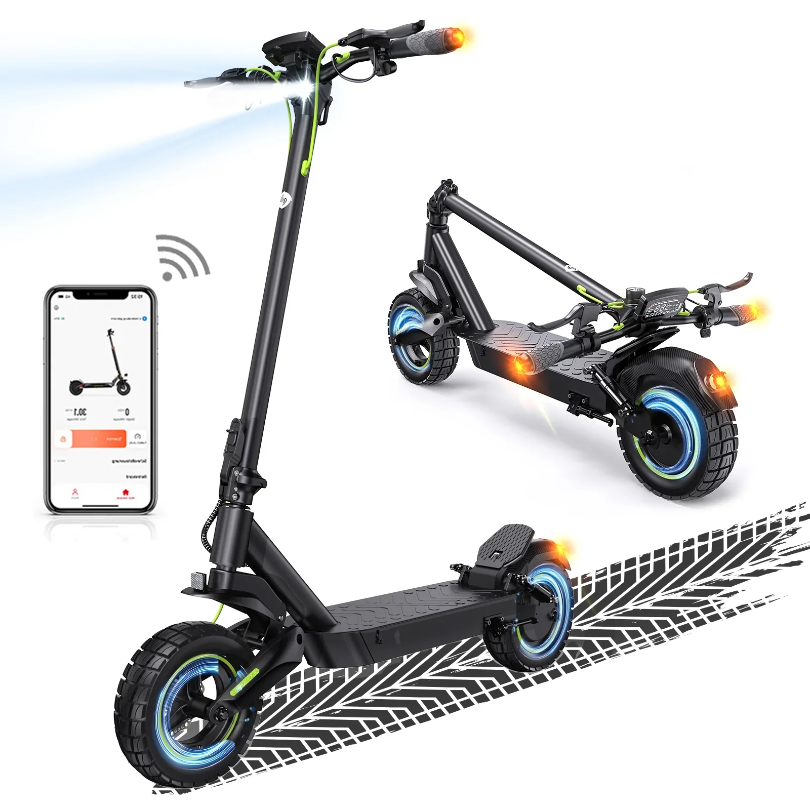 isinwheel® S-NOVA Pro Trottinette électrique tout-terrain 1000W - Image 21