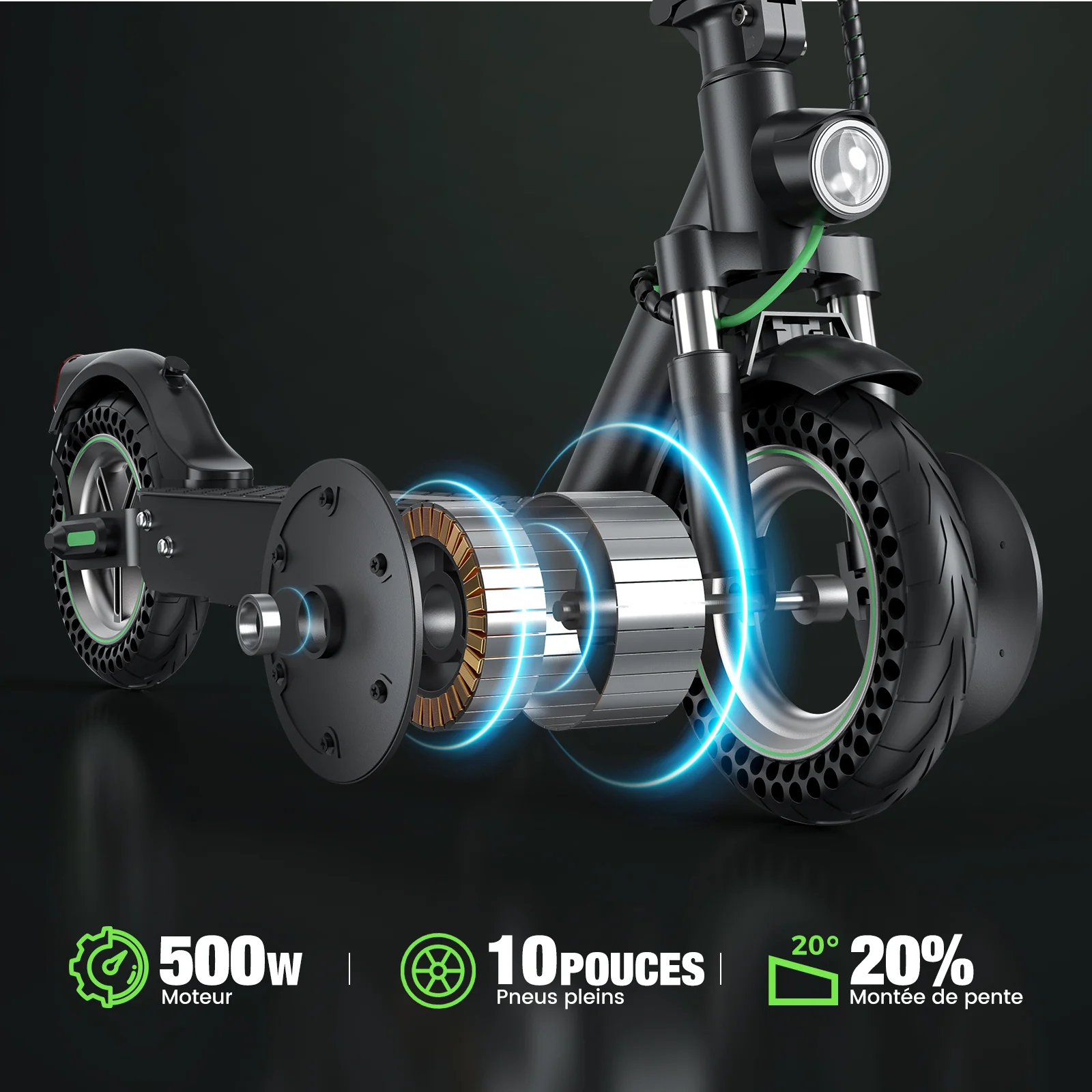 isinwheel® S9MAX Trottinette électrique 500W - Image 3