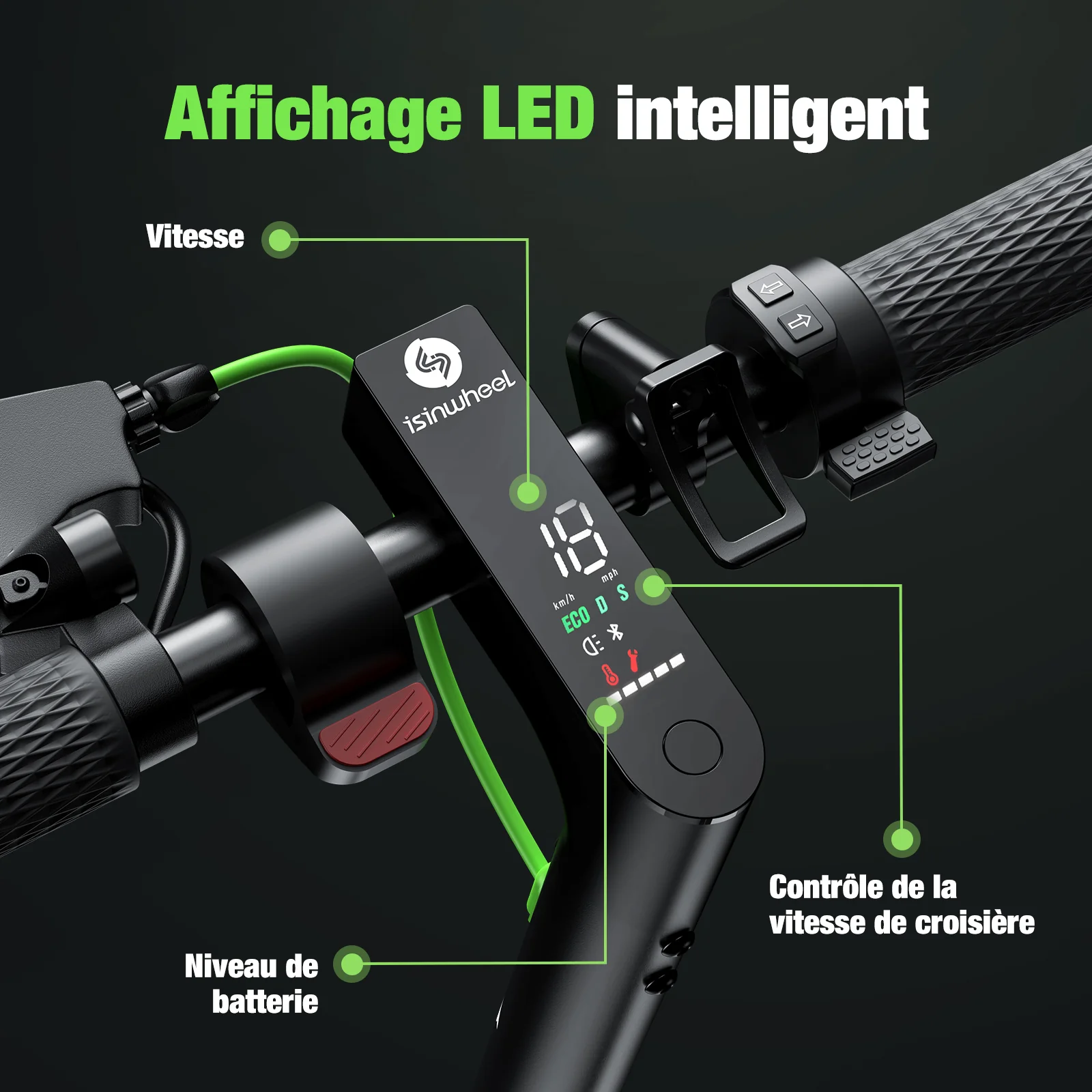 isinwheel® S9MAX Trottinette électrique 500W - Image 5