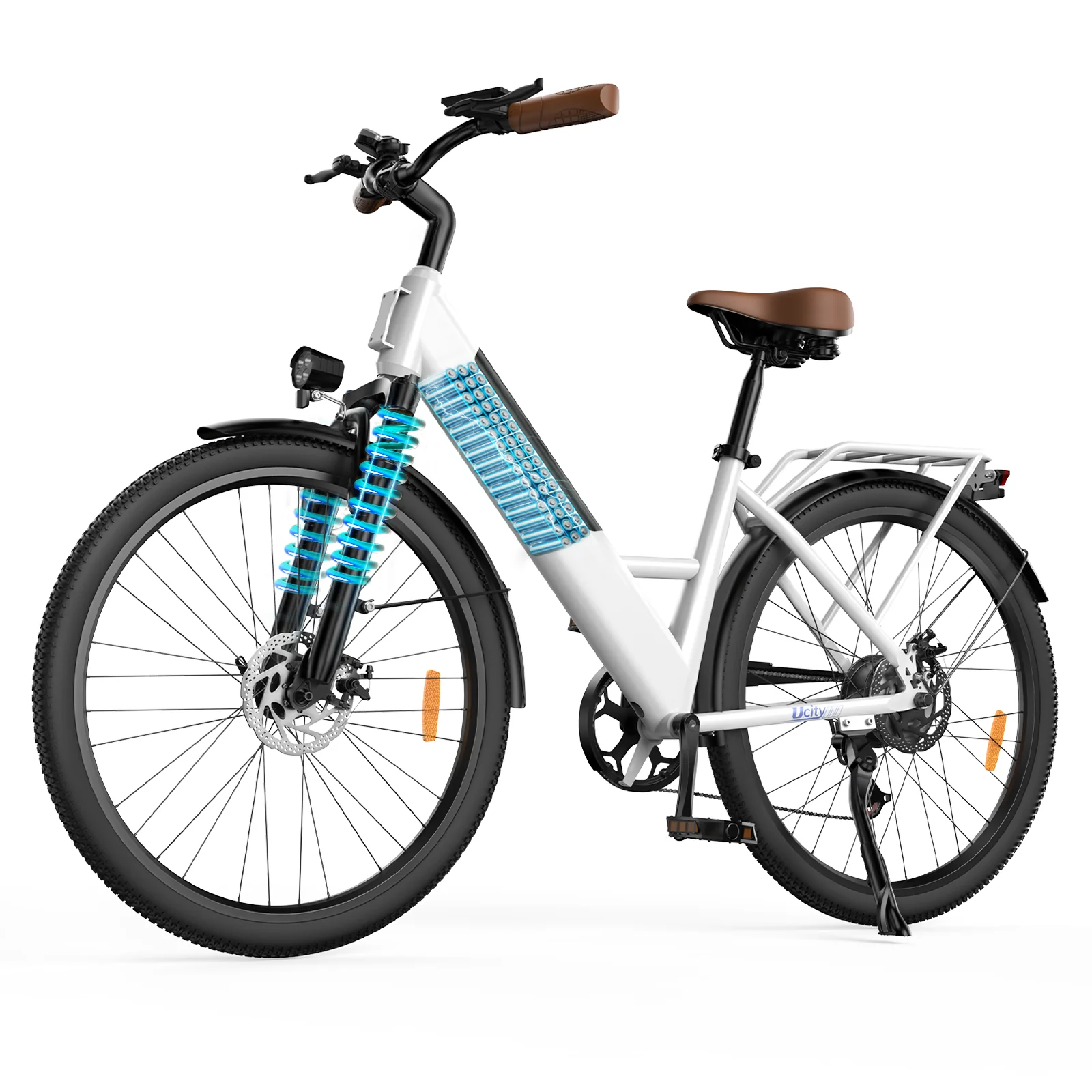 isinwheel UCityS Vélo électrique à cadre bas, batterie amovible, 88 km d’autonomie - Image 24