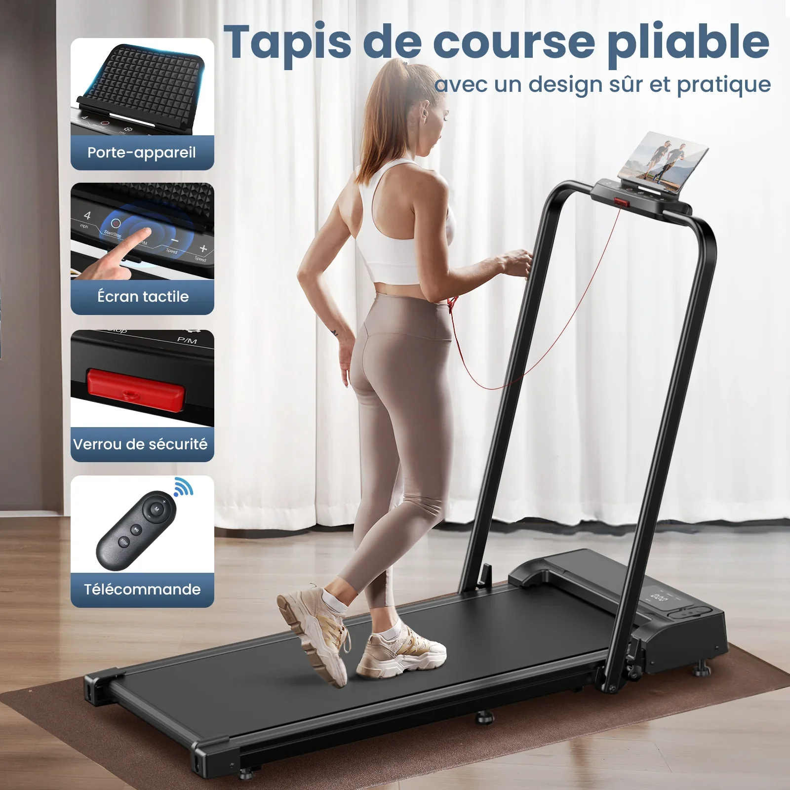 JT51 Tapis de course pliable - Image 5