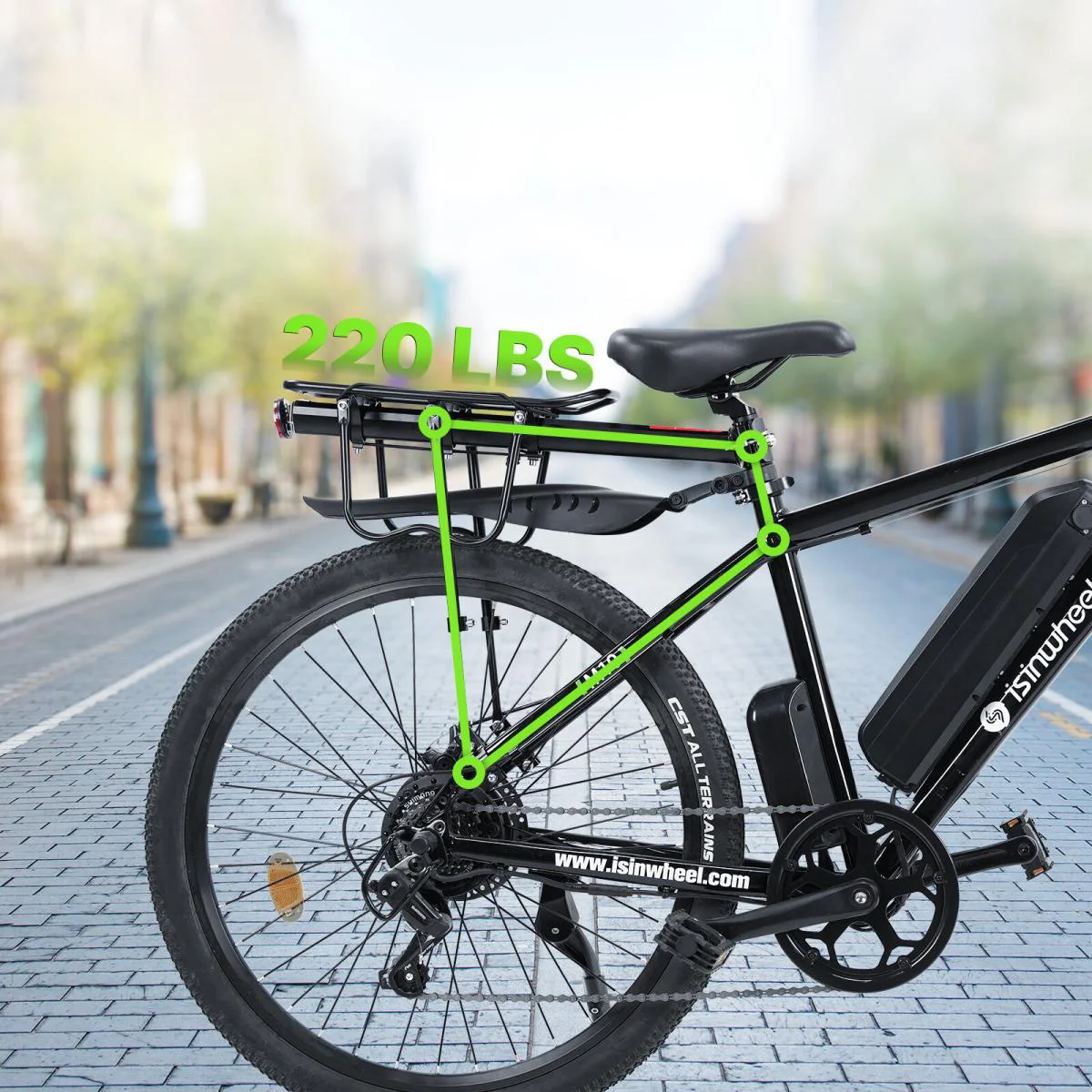 M10 porte-bagages de vélo avec une capacité de charge de 100 kg - Image 5