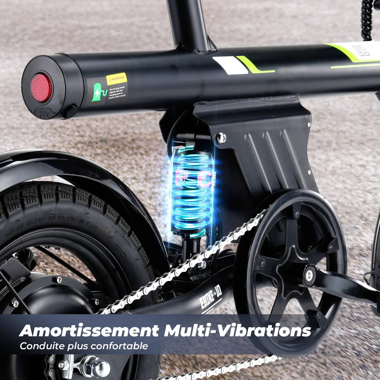 U1 Vélo électrique portable pour les déplacements urbains - Image 4