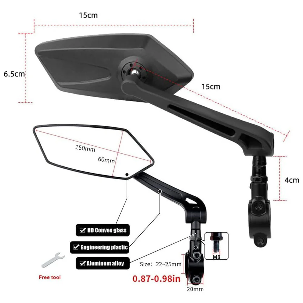 Rétroviseur universel pour vélo électrique - Image 6