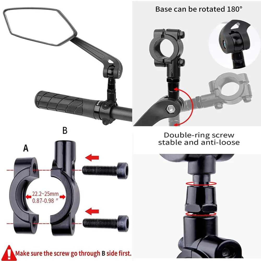 Rétroviseur universel pour vélo électrique - Image 7