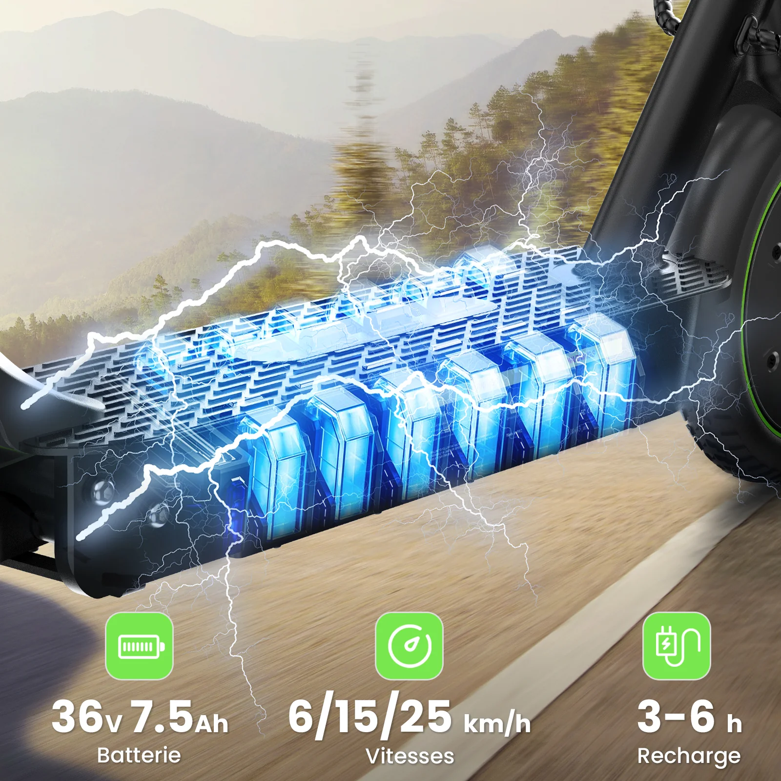 isinwheel® S9/S9Pro Trottinette électrique 350W - Image 6