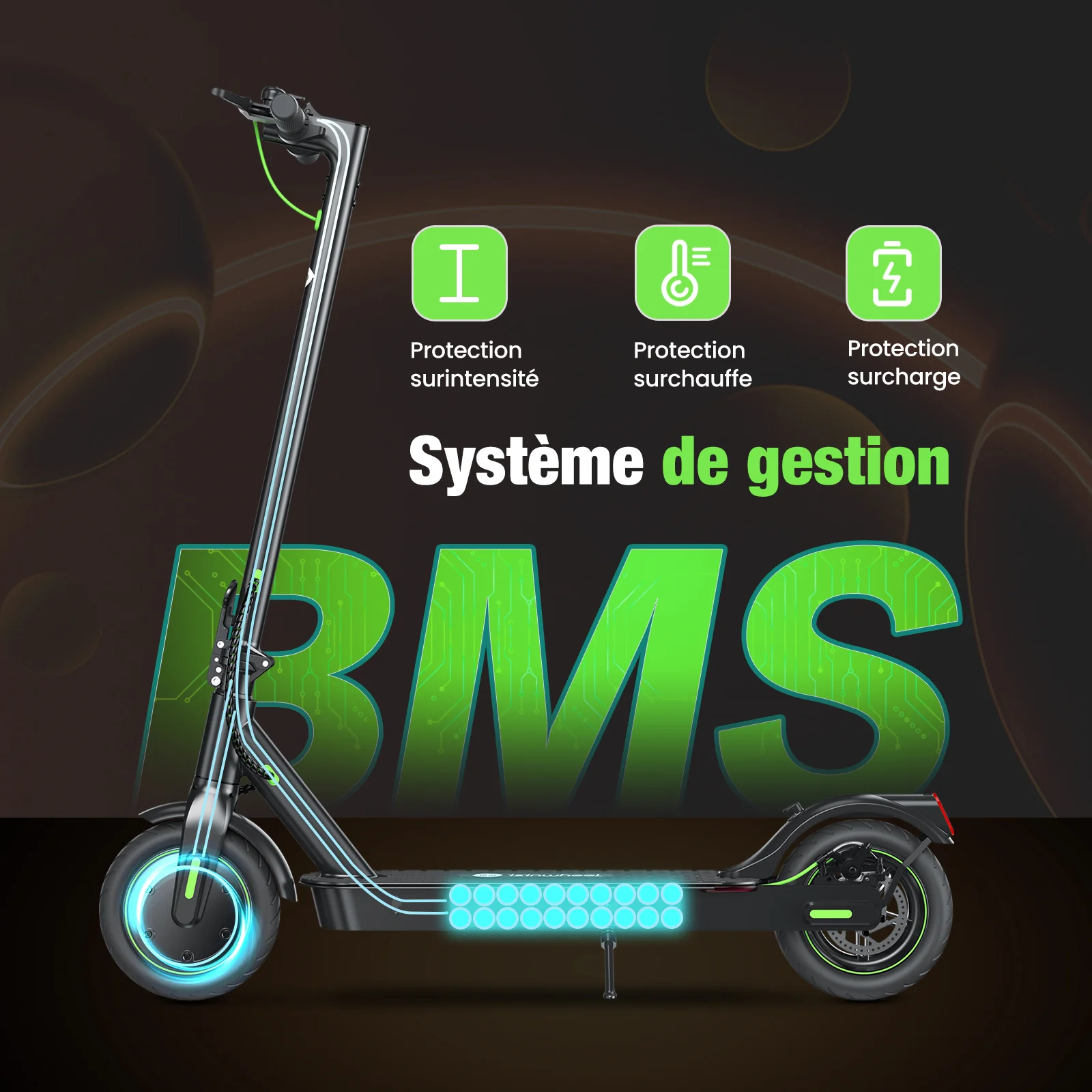 isinwheel® S9/S9Pro Trottinette électrique 350W - Image 9