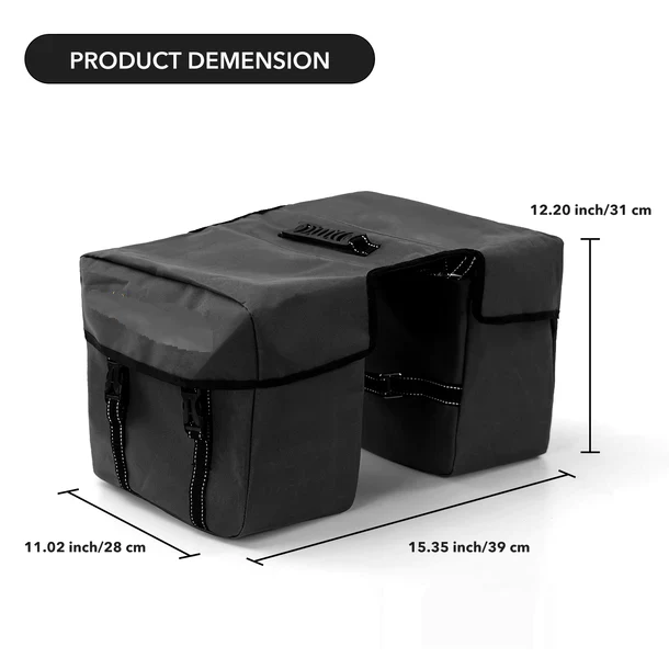 Sacoche pour porte-bagages arrière de vélo électrique U2/M10 - Image 5