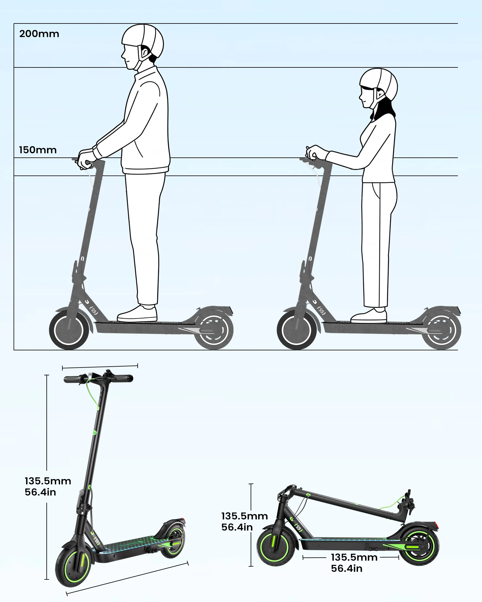 isinwheel® S9 Trottinette électrique 350W - Image 12
