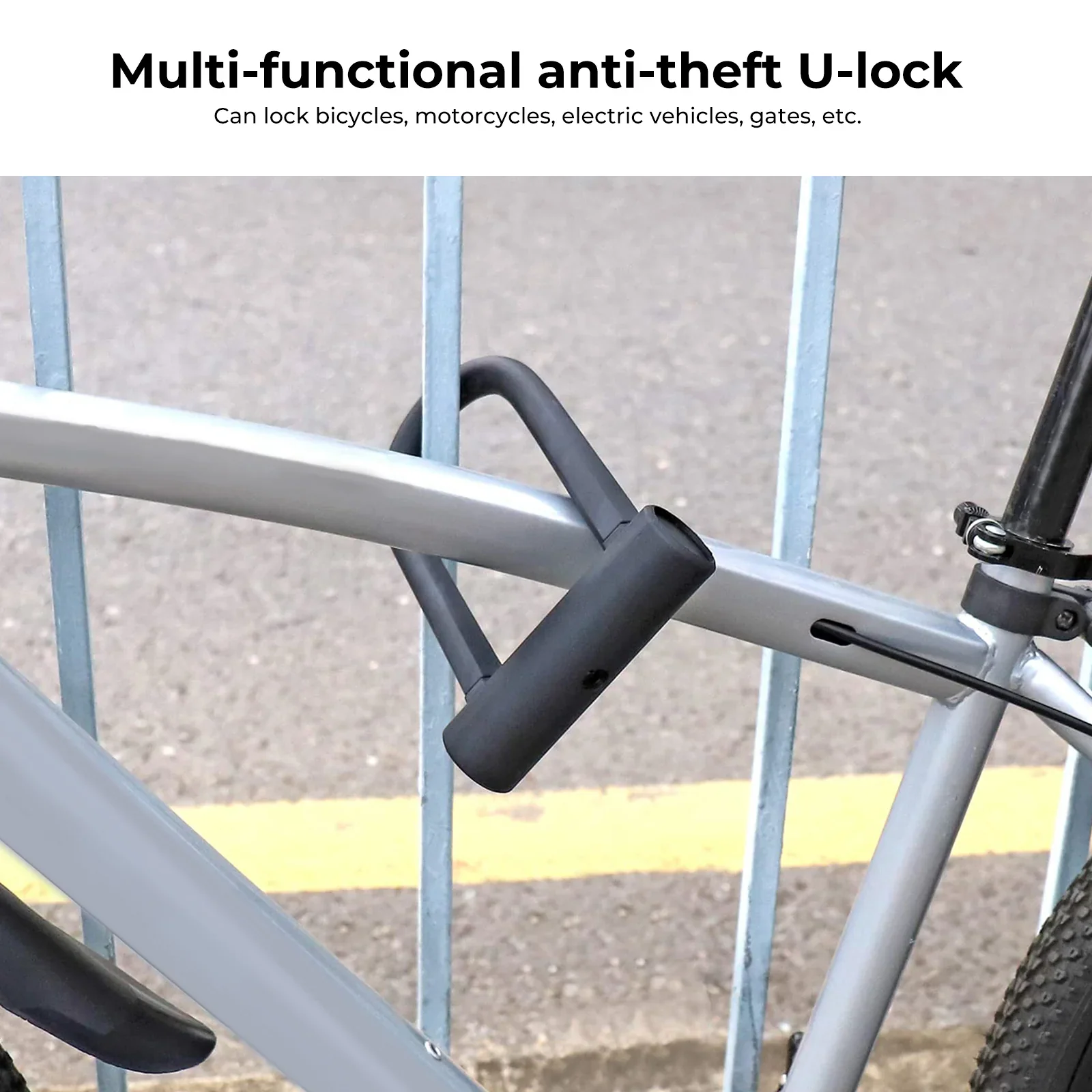 U-Lock combinaison de sécurité robuste pour vélo électrique - Image 9